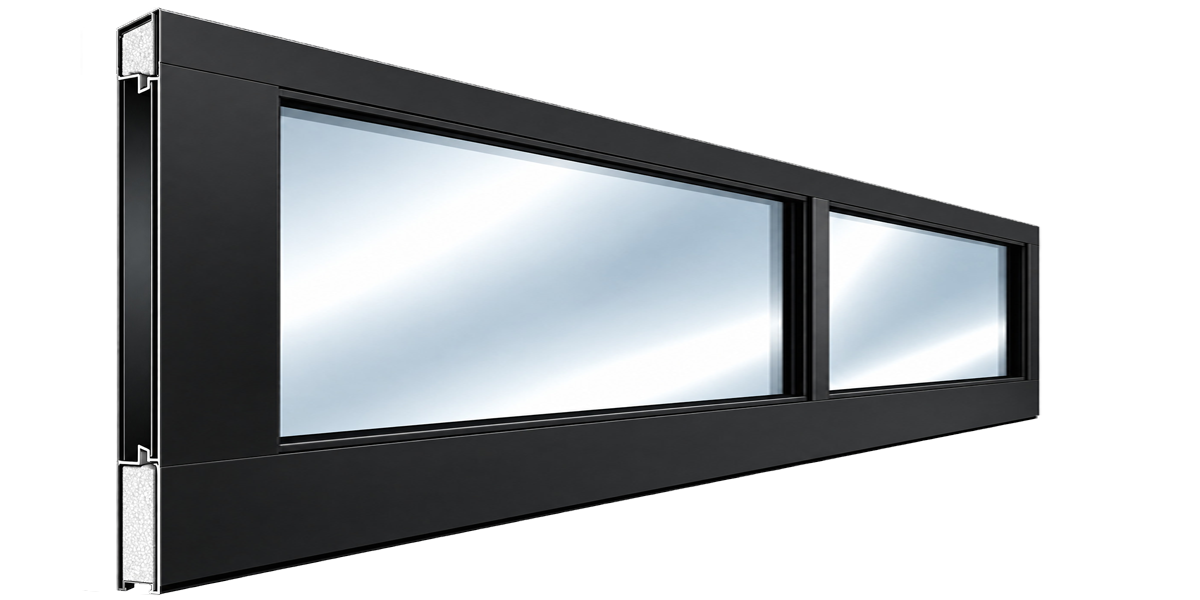 ClearVue 5000 polystyrene insulated aluminum frame profile cutaway